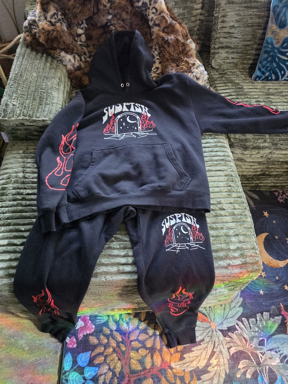 Bailey Sarian Murder Mystery & Makeup Suspish Hoodie XL Sweatpants L Set
